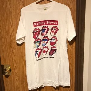COPY - Vintage WORLD TOUR ROLLING STONES BAND SHI…